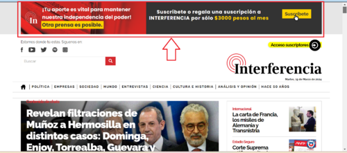 Interferencia y su impacto en la suscripción del poder social